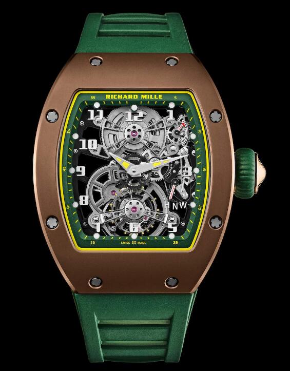 Replica Richard Mille RM 17-01 Tourbillon Brown Cermet Watch